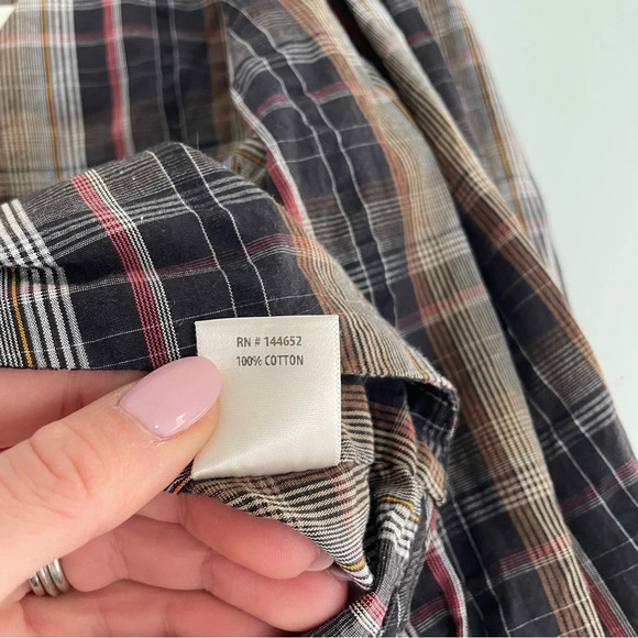 Stone Cold Fox Plaid Tie Crop Top 2 - Picture 6 of 8